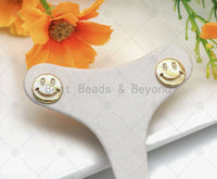 Smiley Face Earrings, Sku#LD178