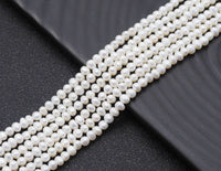 Natural White Pearl in 3-3.5mm Beads, Sku#U1449