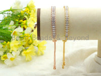 Baguette CZ Sliding adjustable bracelet SKU#Z679