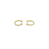 Gold Twisted Hoop Ear Cuff, Sku#LX315