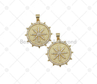 CZ  North Star Charm, Sku#LK566