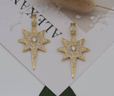 CZ North Star Charm, Sku#LK622