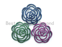 Rose Flower Pendant Connector, sku#L137