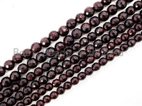 High Quality Natural Garnet, Round Faceted beads SKU#U37