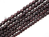 High Quality Natural Garnet, Round Faceted beads SKU#U37