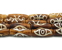 Natural Brown Tibetan Agate Spacer Beads, Sku#U1339