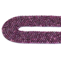Genuine Pink Tourmaline Round Faceted Beads,Sku#U1838