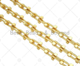 NEW STYLE U link Chain Chunky Statement Chain by Yard, U shape Bulky Link chain, Gold Filled Chain, Necklace Supplies, sku#LD116