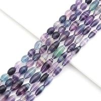 Genuine Fluorite Smooth Rice Beads, 10x14mm/8x20mm/10x25mm, Sku#U1561