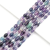 Genuine Fluorite Smooth Rice Beads, 10x14mm/8x20mm/10x25mm, Sku#U1561