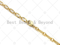 Dainty Finished Gold Necklace and Bracelet for Women, Gold Chain Ready to wear w/Lobster Clasp, 16"/32"/7", sku#LK107