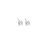 Sterling Silver Square shape stud earrings, LX396