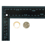 Gold Clear CZ Waveline Adjustable Ring, Sku#LK794