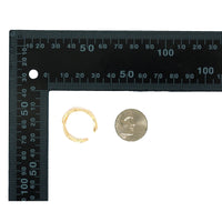 Gold Oval Link Adjustable Ring, Sku#LK800