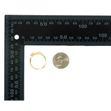 Gold CZ Crown Adjustable Ring, Sku#LK798
