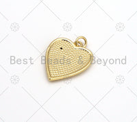Enamel Rainbow On Heart Shape Pendant, 18K Gold Filled Heart Charm,Necklace Bracelet Charm Pendant,mm,Sku#LD150