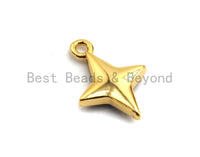 100% Natural Abalone Shell North Star Charm, Abalone Shell Charm, 10x14mm, Jewelry making Charms, SKU#Z346