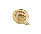 Lion Head Medallion Charm, Sku#ZX16