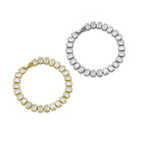 Rectangle CZ Link Chain Bracelet/Necklace, sku#A111
