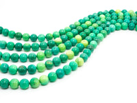 Genuine Green Opal Smooth Round Beads, Sku#U181