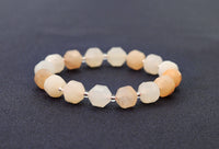 Pink Aventurine Double Point Stretchy Bracelet, Sku#EF104