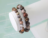 Petrified Wood Stretchy Bracelet, Sku#EF123