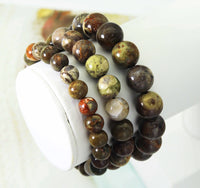 Natural Ocean Jasper Stretchy Bracelet, Sku#EF145