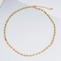 18k Gold Filled Oval link Ball Chain Necklace, sku#EF153