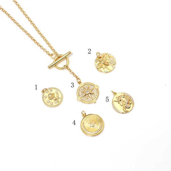 Gold Rolo Link Chain Necklace,sku#EF291