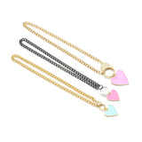 Cuban Chain Heart Necklace,sku#EF320