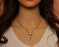 Gold Rolo Link Chain Necklace,sku#EF291