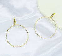 Large Gold Round Ring Charms, Sku#ZX63