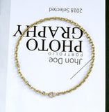 Chunky Square Rolo Chain Necklace, sku#CL11
