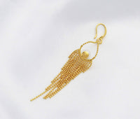 Gold Chandelier Pearl  Earrings, Sku#ZX75