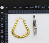 Triangle Spike Huggie Hoop Earrings, Sku#B200