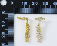 CZ Dangle Earrings, Sku#B202