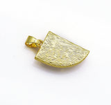 Gold Gemstone Horn Charm, Sku#LY09