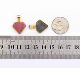 Labradorite/Lapis/Moonstone/Amazonite Diamond Shape Gemstone Pendant, Sku#LY19