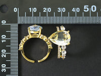 CZ Heart Open Ring, Sku#B141