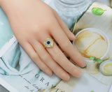 CZ Heart Adjustable Ring, Sku#O88