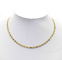 18k Gold Filled Oval link Ball Chain Necklace, sku#EF153