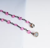 Colorful CZ Crystal Beaded Chain Necklace with Magnetic Clasp, sku#EF154