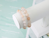 Pink Aventurine Double Point Stretchy Bracelet, Sku#EF104