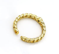 Thin Gold Link Stackable Ring, Sku#LD312