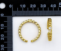 Thin Gold Link Stackable Ring, Sku#LD312