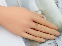 Thin Gold Link Stackable Ring, Sku#LD312