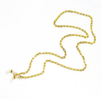 Gold Paperclip Sunglass chain, sku#CL30