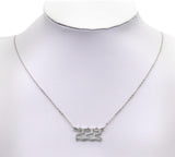 Silver Angel Number Necklace, sku#Y722