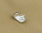 CZ Shell Shape Earring Hook, Sku#B154