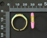 Colorful Enamel Adjustable Ring, Sku#X293